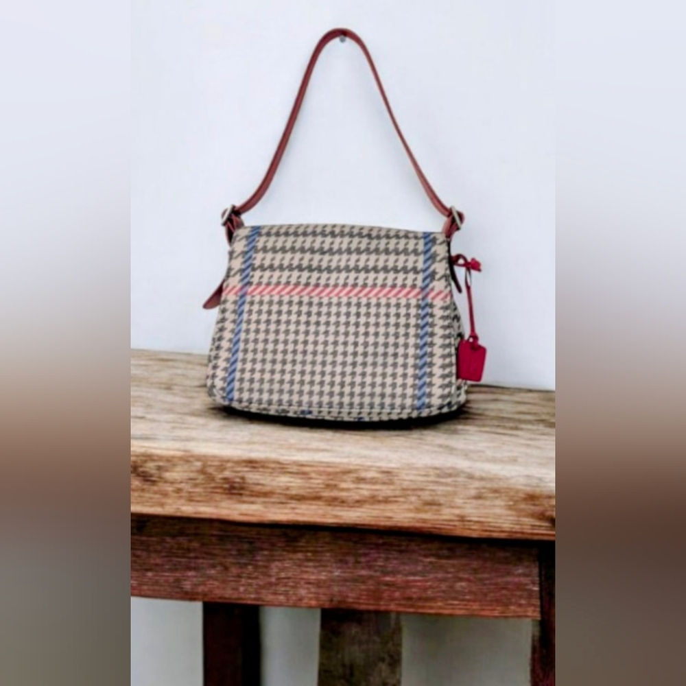 Rare Ralph Lauren Vintage tylish Houndstooth Shoulder Bag